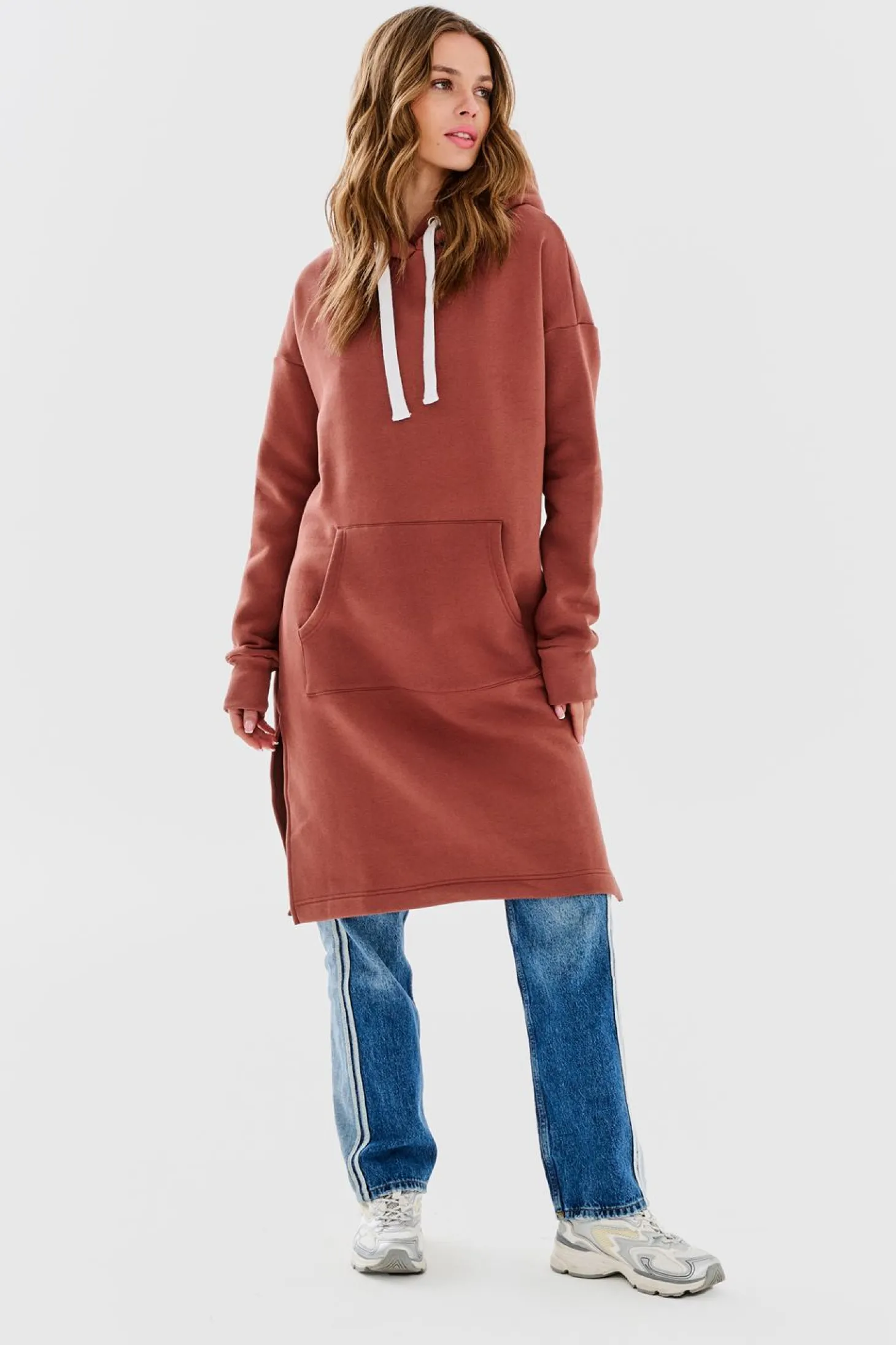 Bluza longline Desert Sands