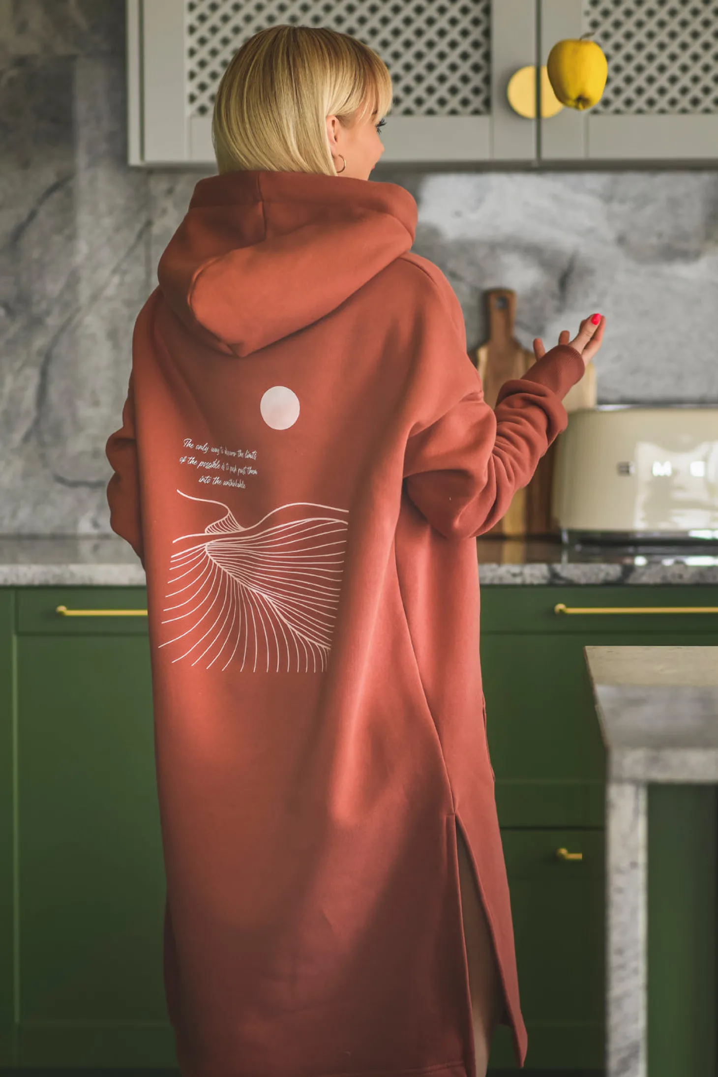 Bluza longline Desert Sands