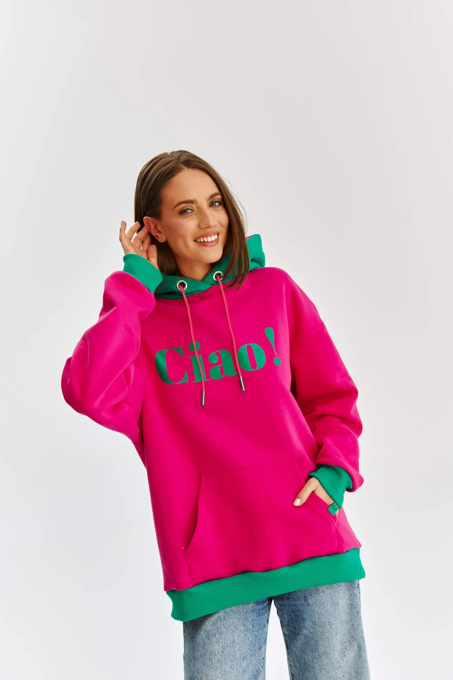Bluza z kapturem Ciao Arrivederci