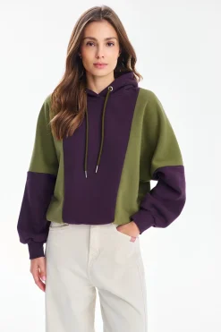 Bluza z kapturem City Plum