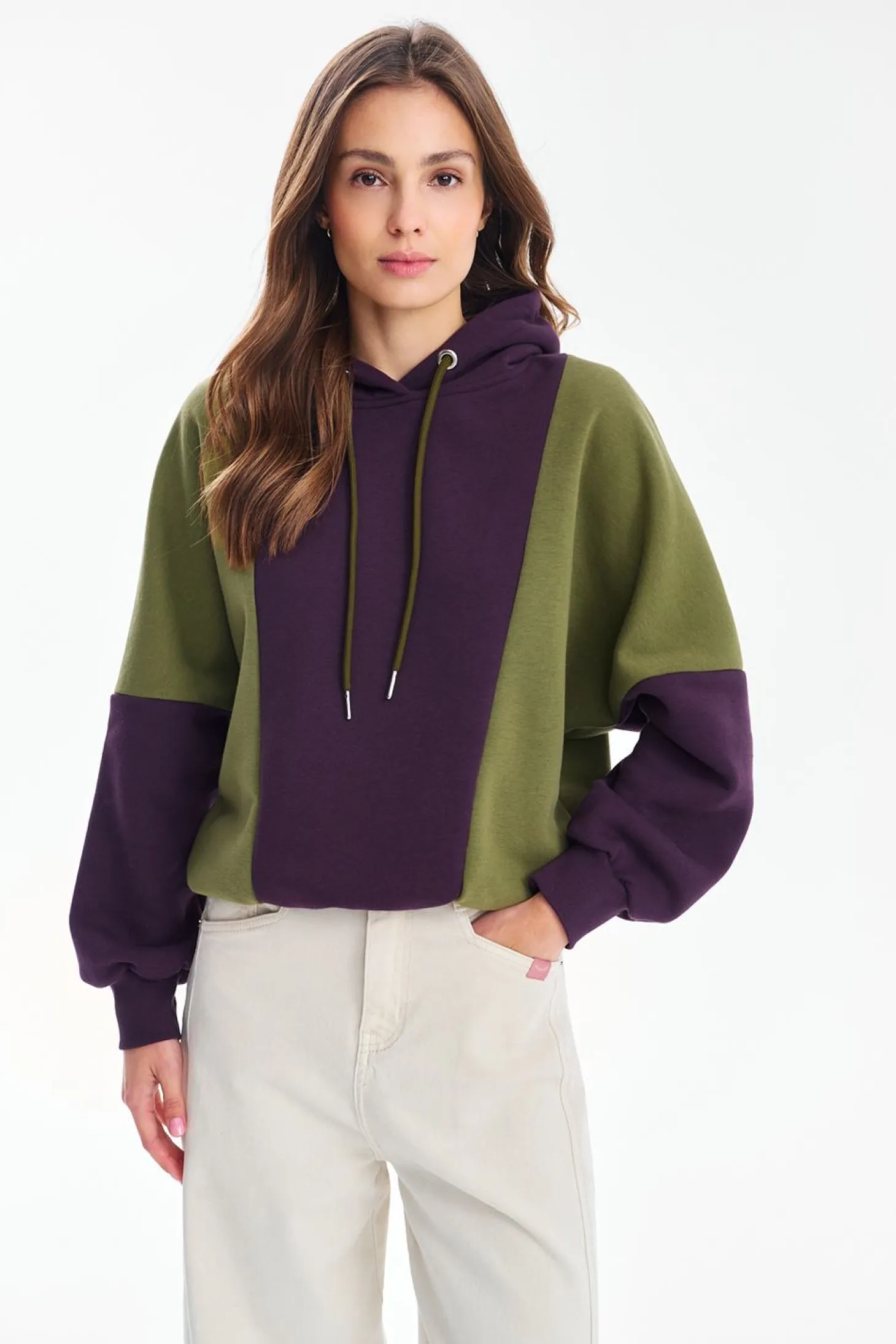 Bluza z kapturem City Plum