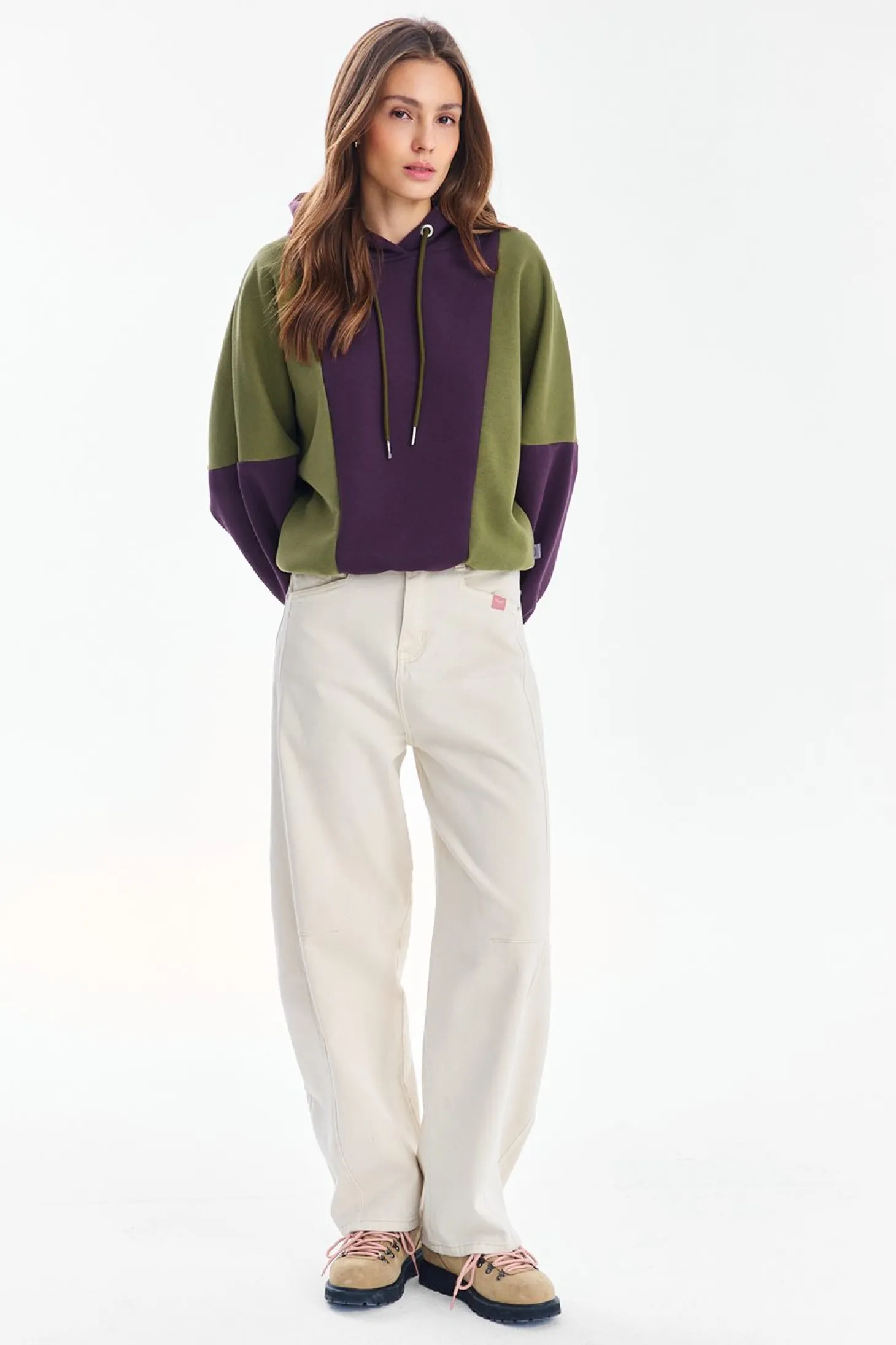 Bluza z kapturem City Plum