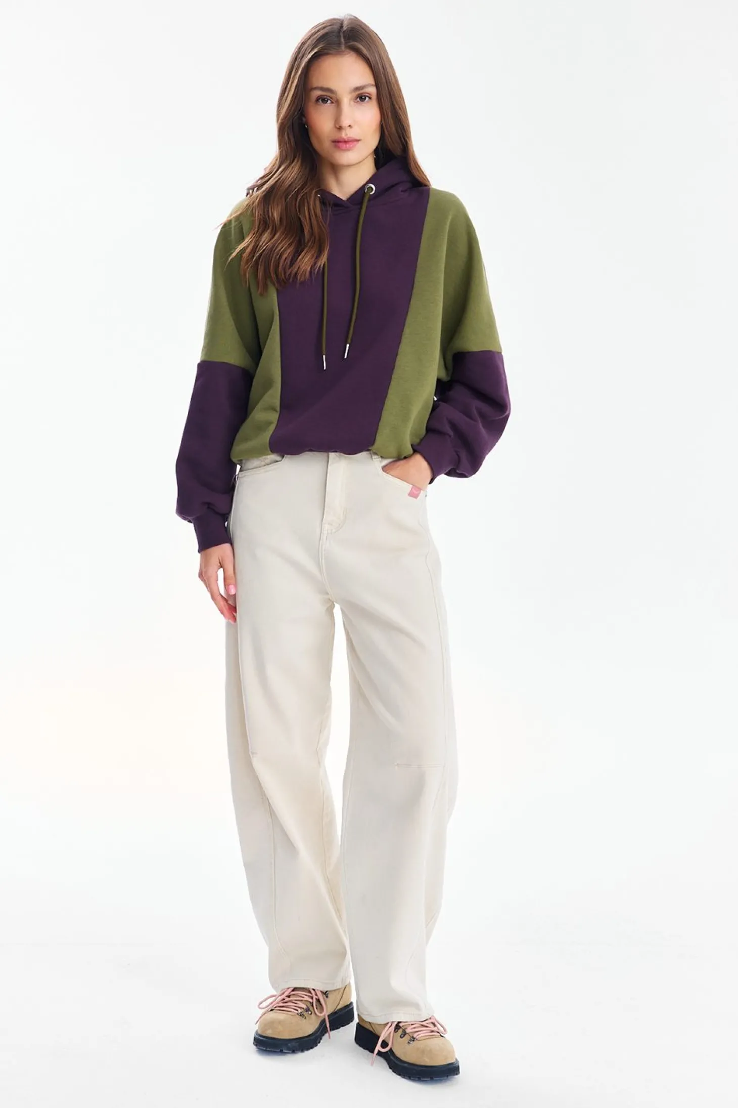 Bluza z kapturem City Plum