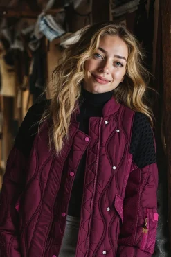 Bomberka pikowana Berry Snuggle