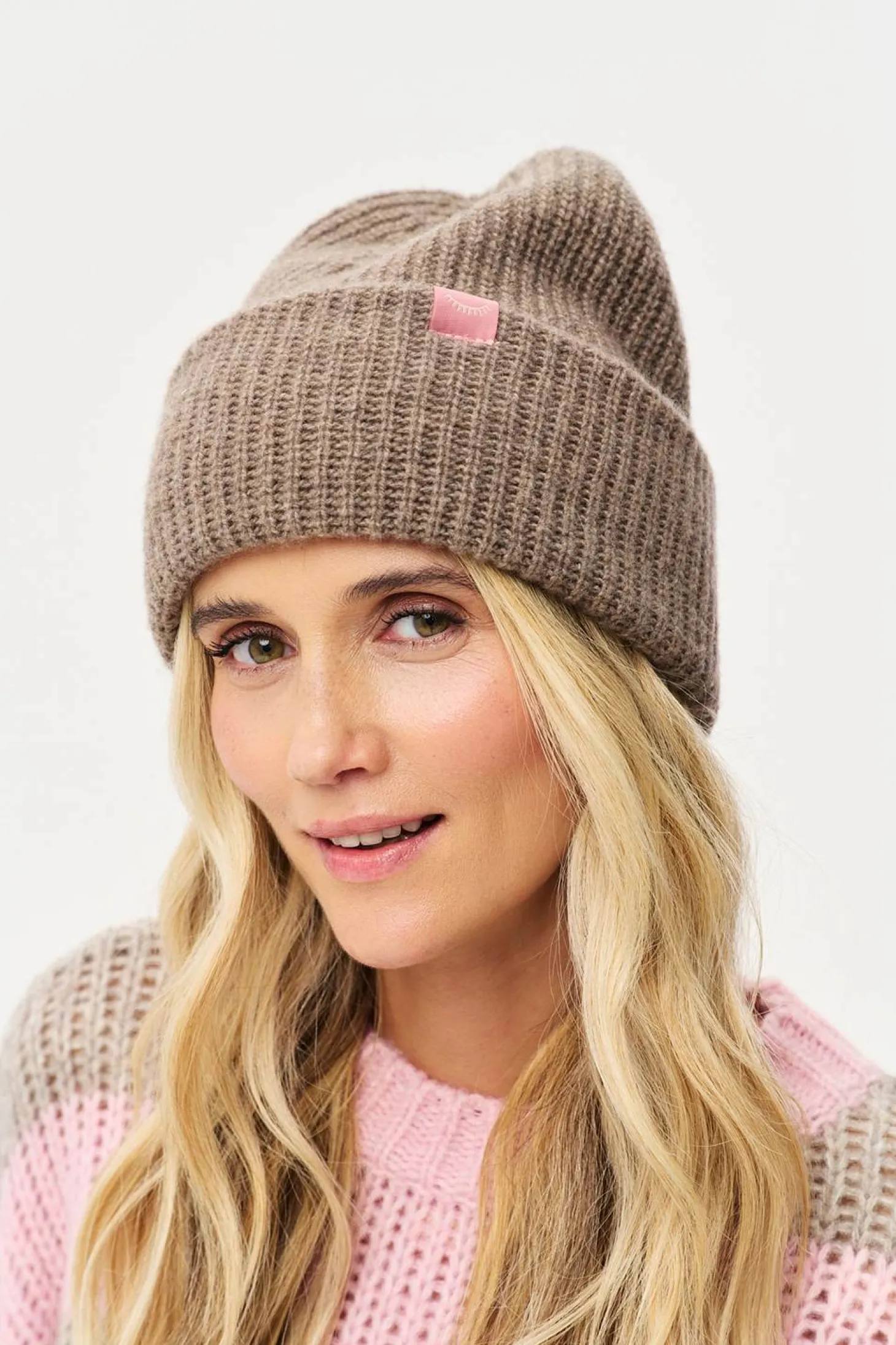 Czapka beanie z kaszmirem Nutmeg Cookie