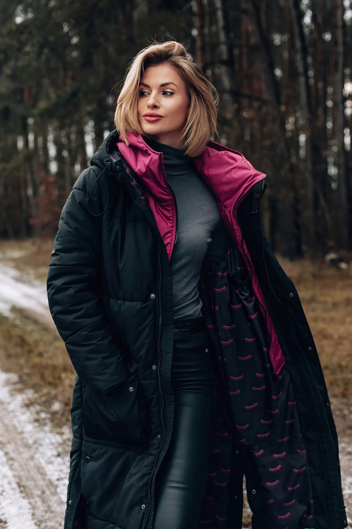 Długa kurtka zimowa Aurora