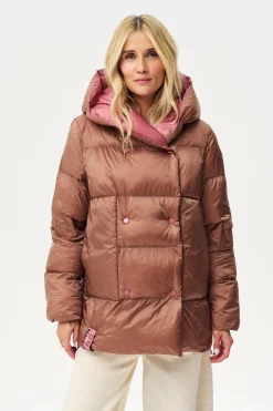 Dwustronna kurtka zimowa Alaska Caramel Blush