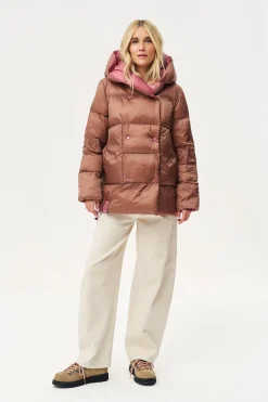 Dwustronna kurtka zimowa Alaska Caramel Blush