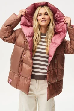 Dwustronna kurtka zimowa Alaska Caramel Blush