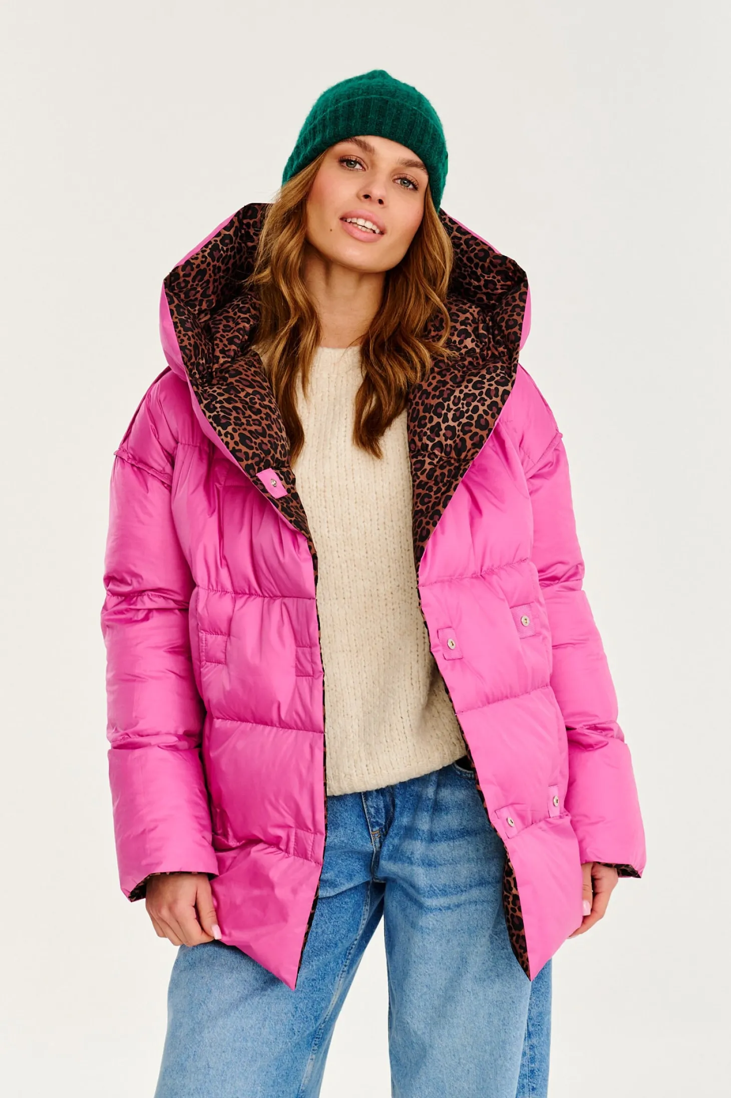Dwustronna kurtka zimowa Alaska Pink Panther