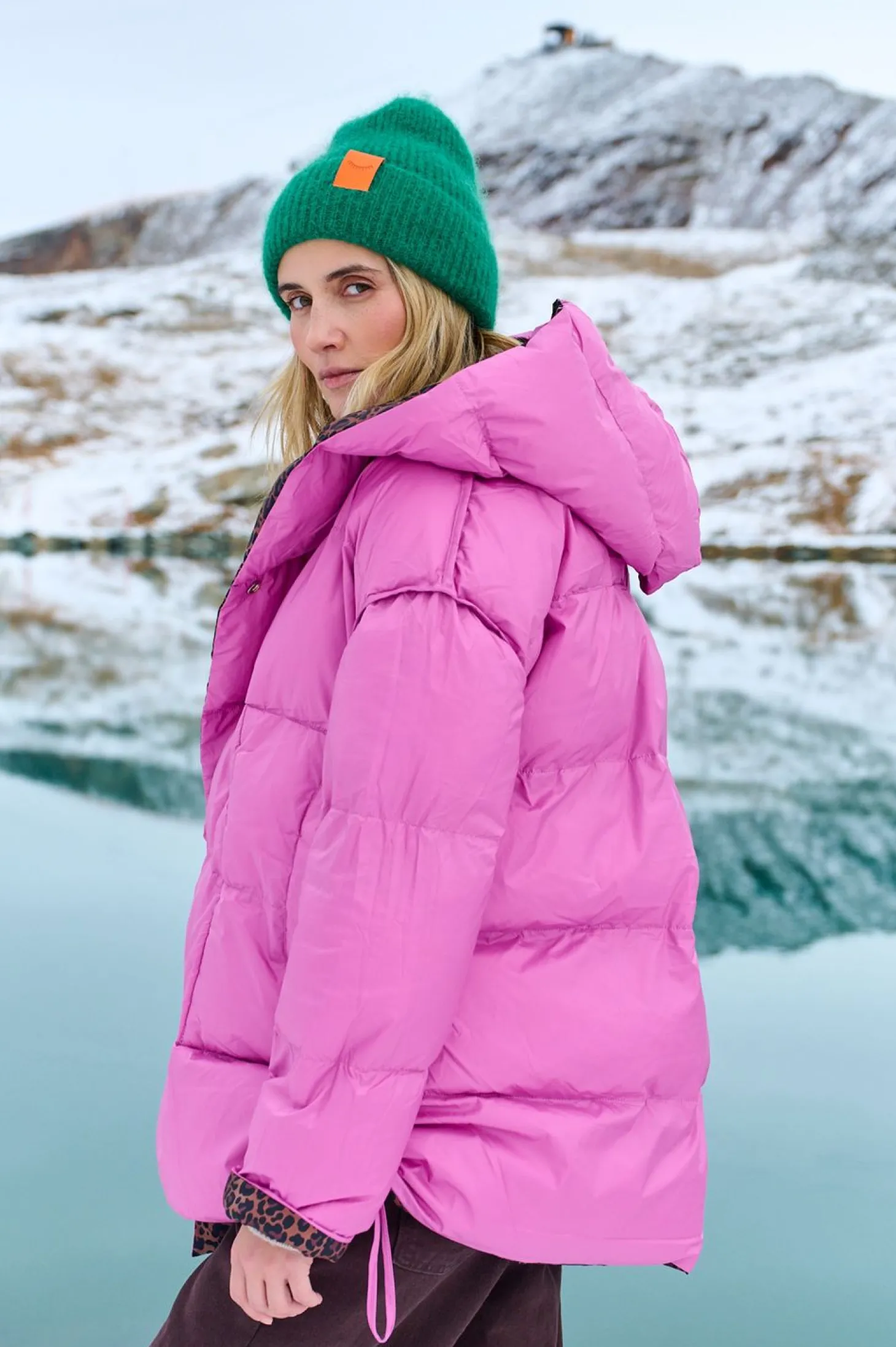 Dwustronna kurtka zimowa Alaska Pink Panther