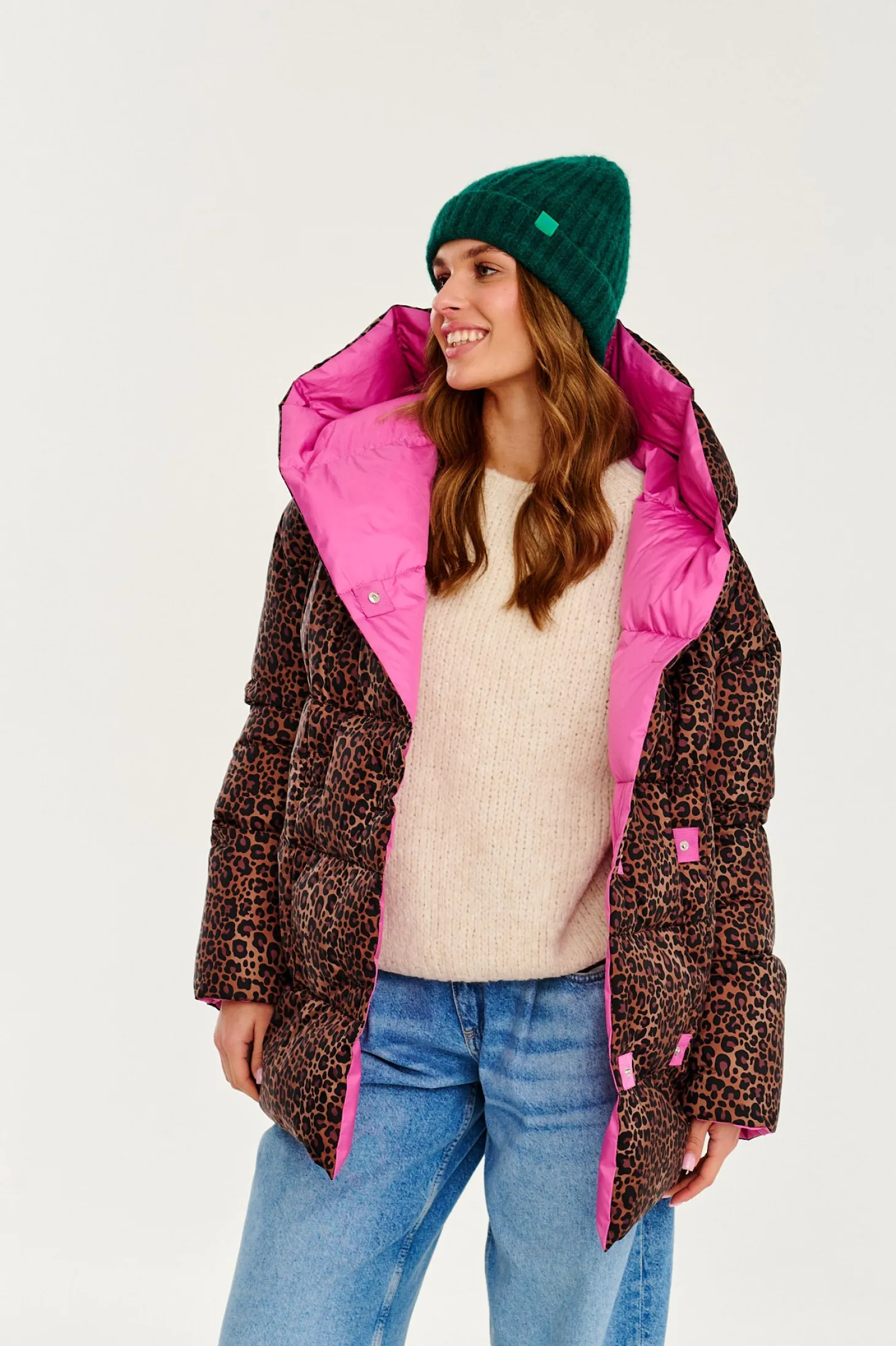 Dwustronna kurtka zimowa Alaska Pink Panther