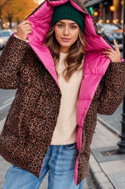 Dwustronna kurtka zimowa Alaska Pink Panther
