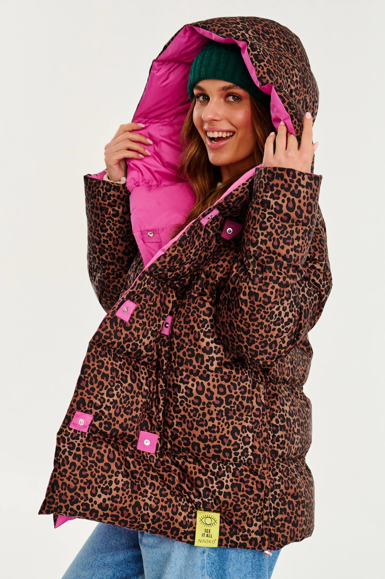 Dwustronna kurtka zimowa Alaska Pink Panther