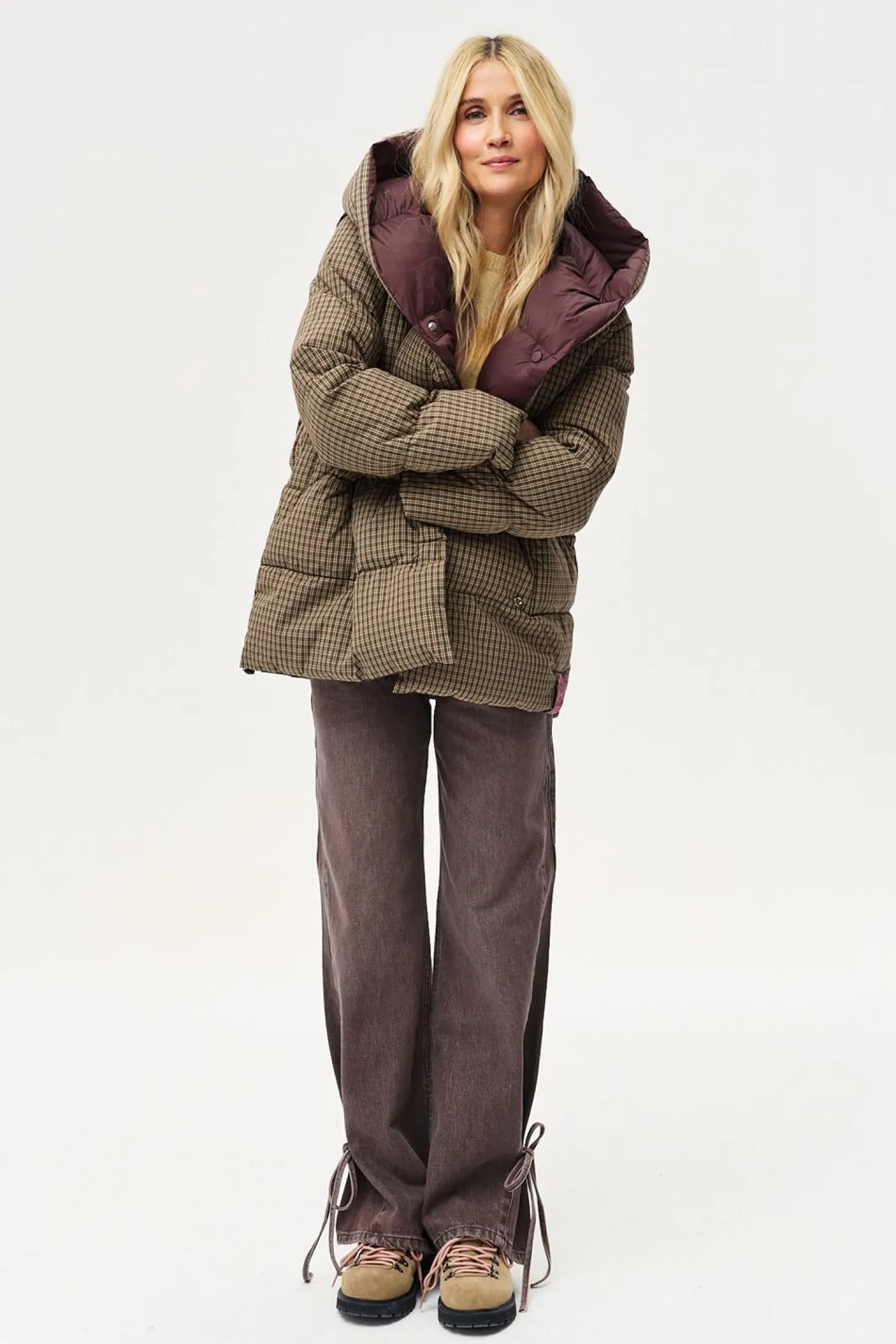 Dwustronna kurtka zimowa Alaska Moody Plaid