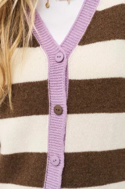 Kardigan z wełną i kaszmirem Amorette