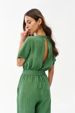 Kombinezon lniany Mint Mojito