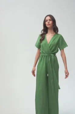 Kombinezon lniany Mint Mojito