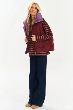 Krótka kamizelka Midnight Plum