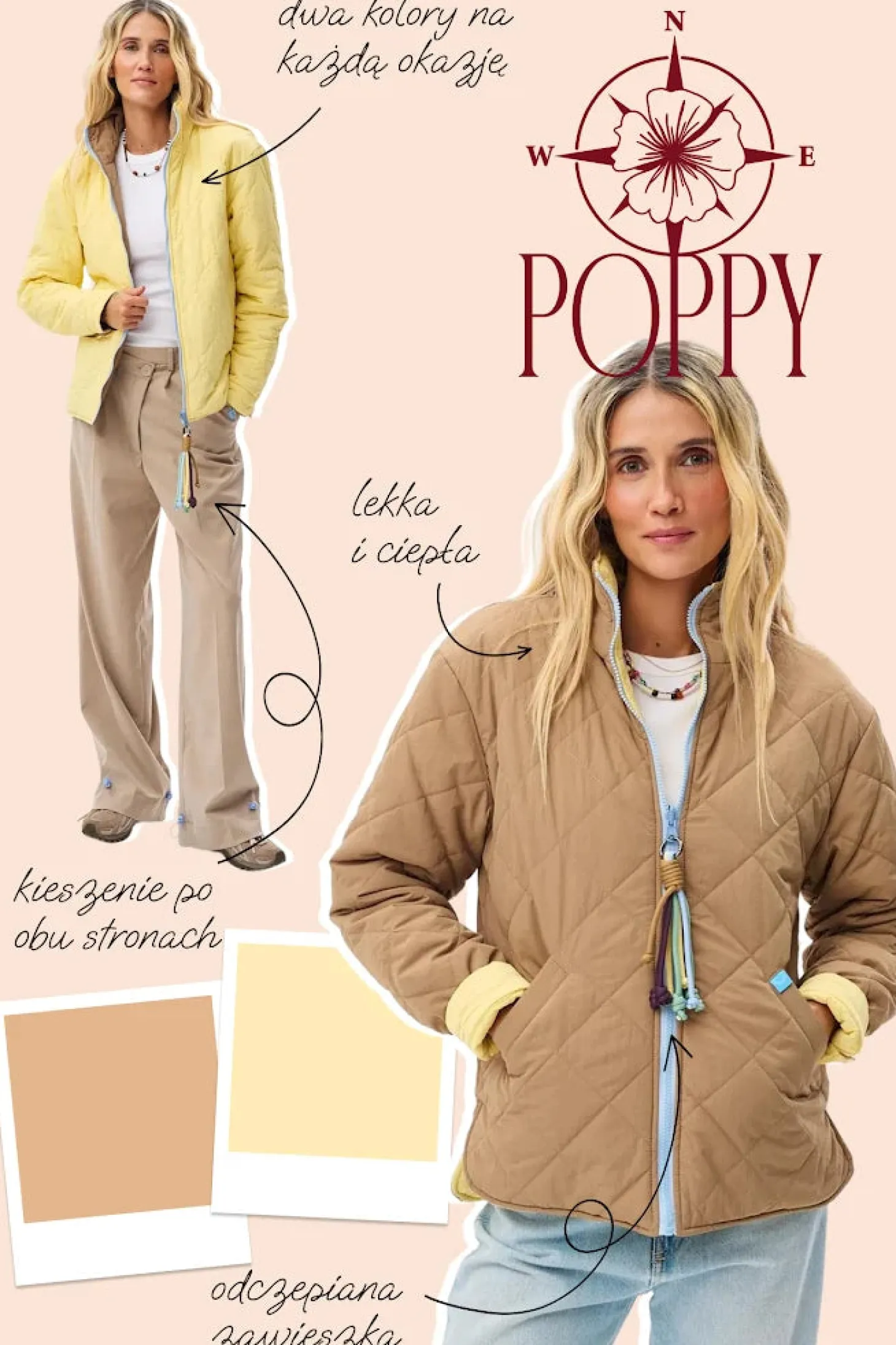 Kurtka dwustronna Poppy No Rush