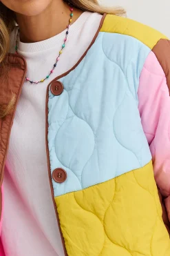 Kurtka pikowana Pastel Harmony