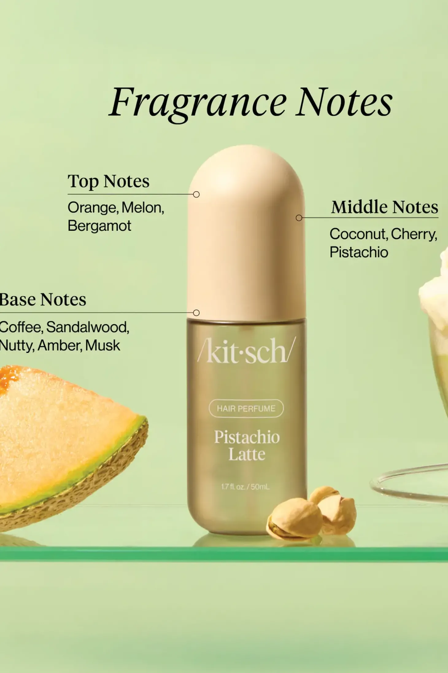Perfumy do włosów Pistachio Latte
