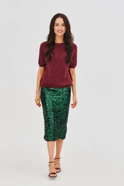 Spódnica cekinowa Emerald Glam