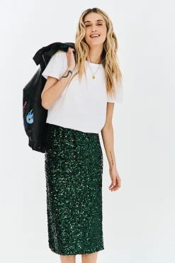 Spódnica cekinowa Emerald Glam