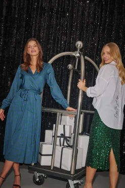 Spódnica cekinowa Emerald Glam
