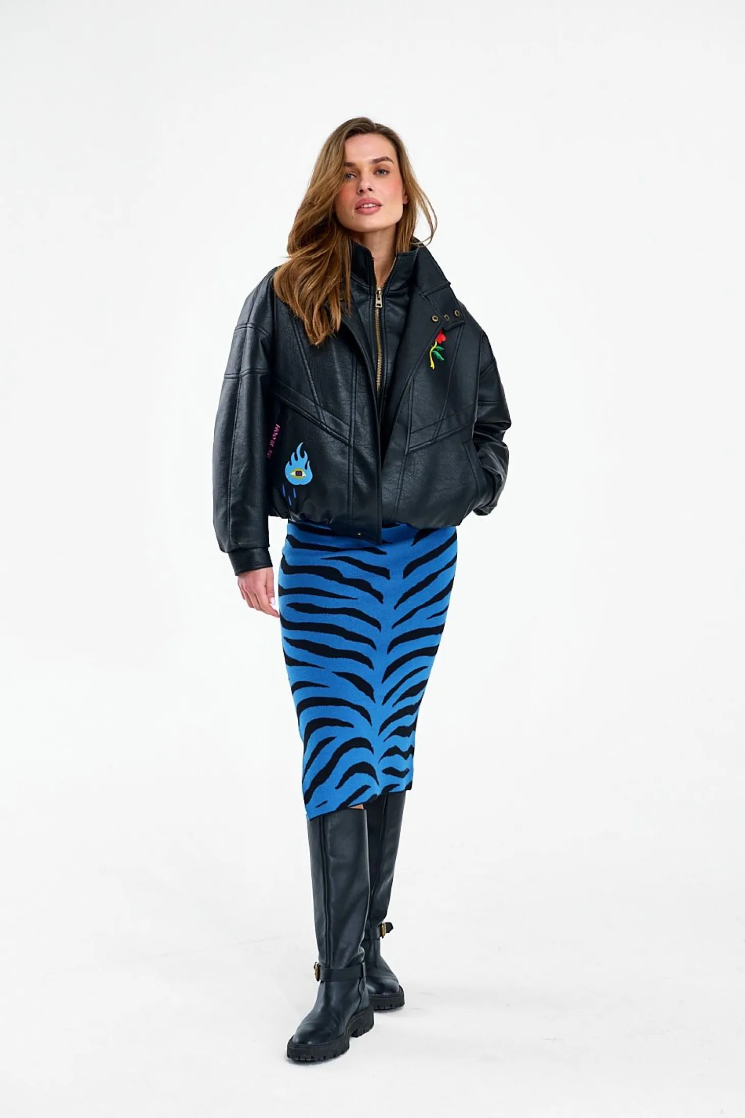 Spódnica dzianinowa Blue Rebel
