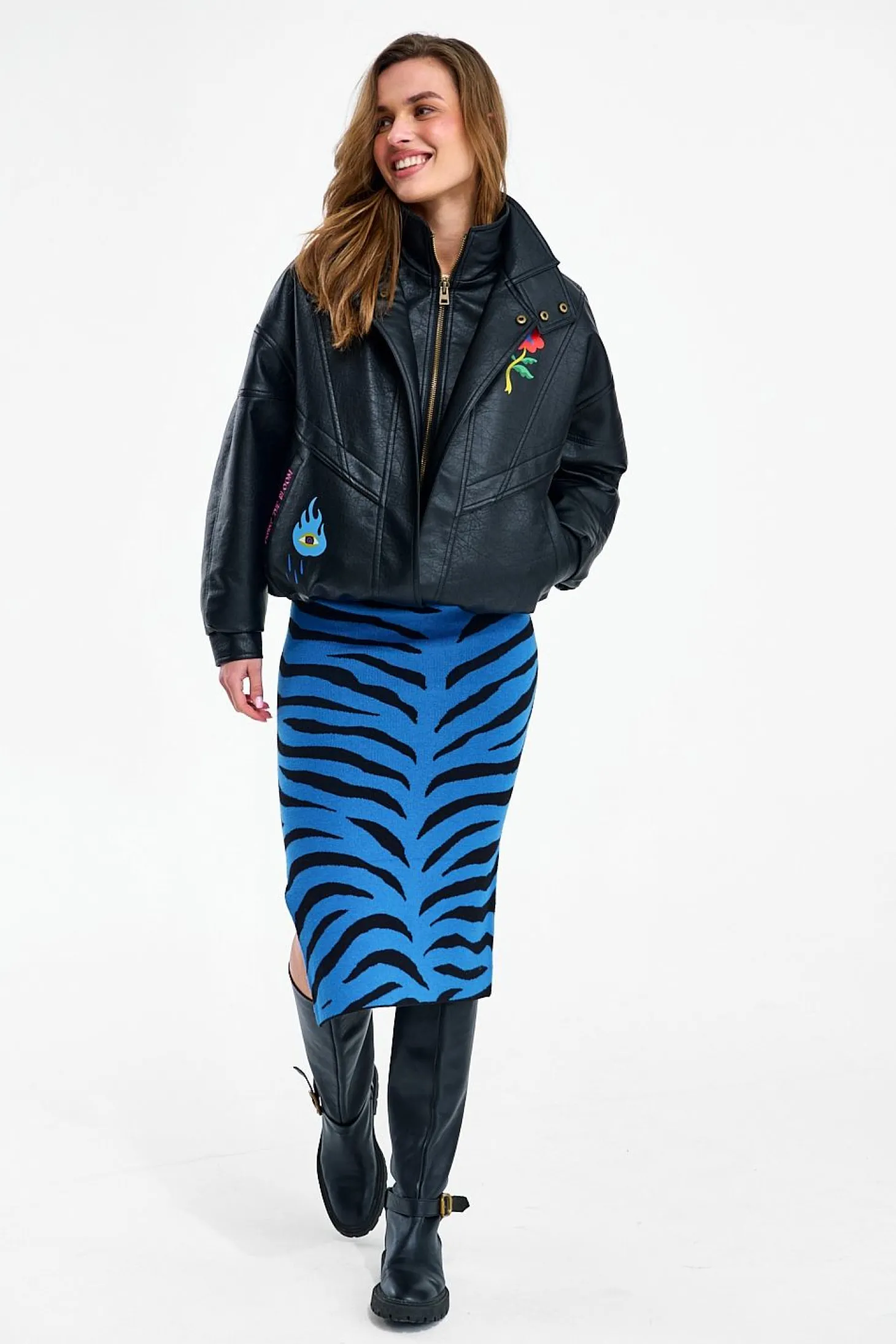 Spódnica dzianinowa Blue Rebel