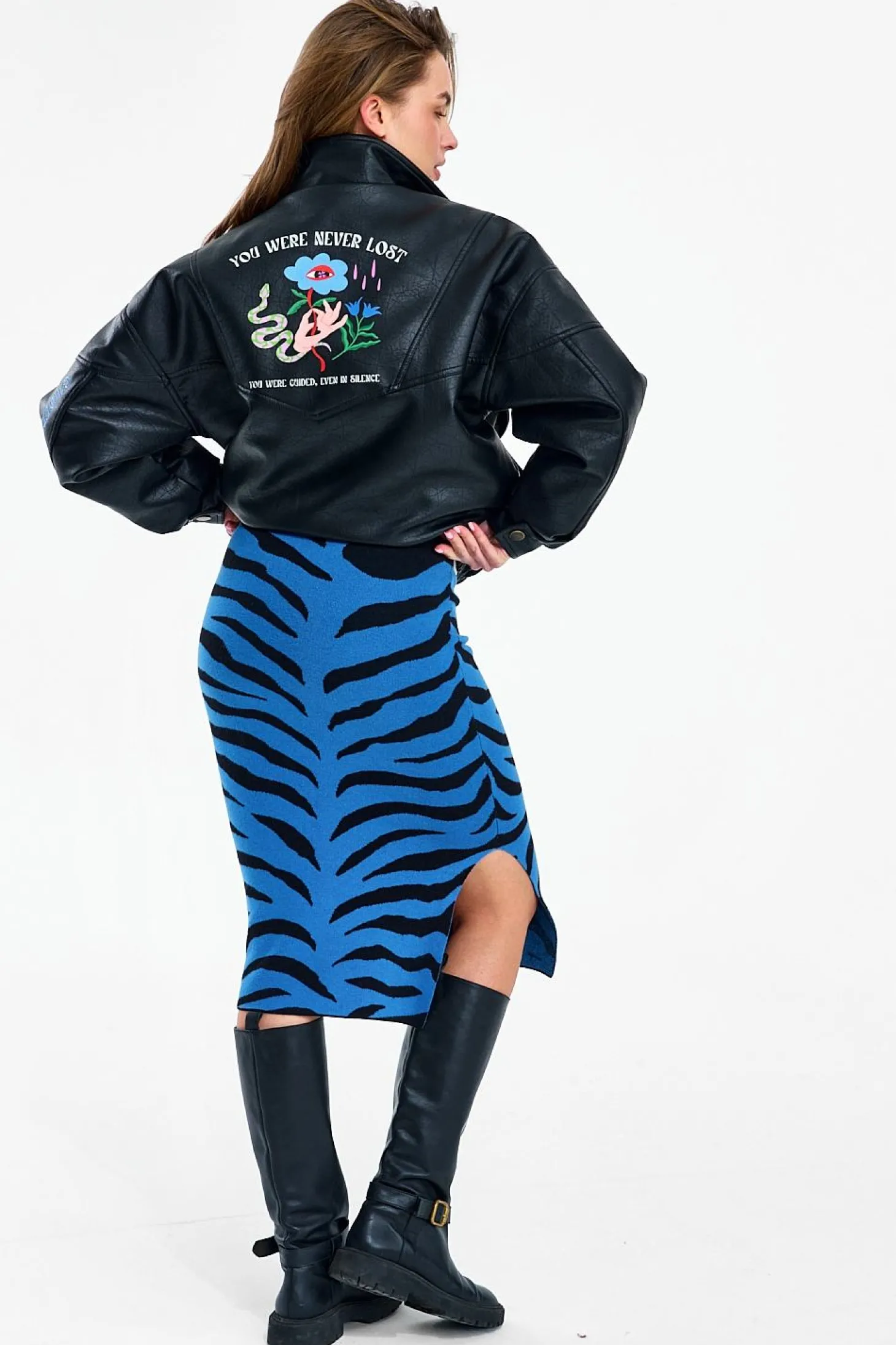 Spódnica dzianinowa Blue Rebel