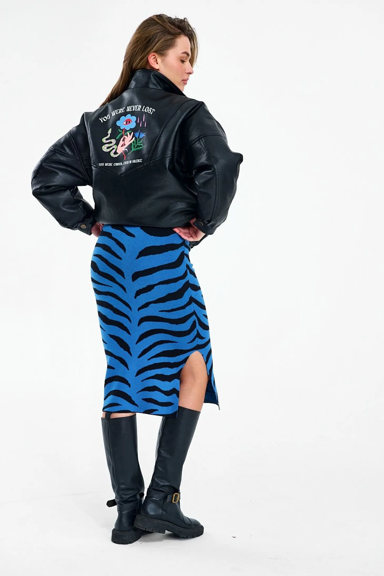 Spódnica dzianinowa Blue Rebel