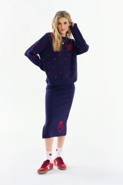 Spódnica dzianinowa Double Heart