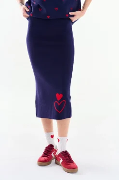 Spódnica dzianinowa Double Heart