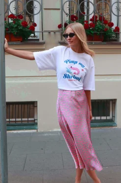 Spódnica midi Thunder Pink