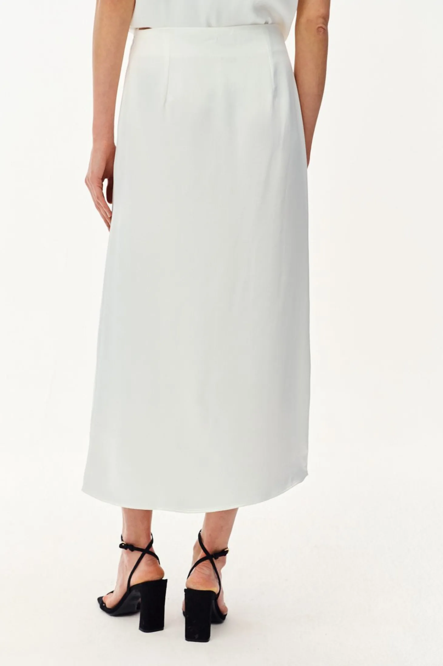 Spódnica midi z koronką Mystic Blush