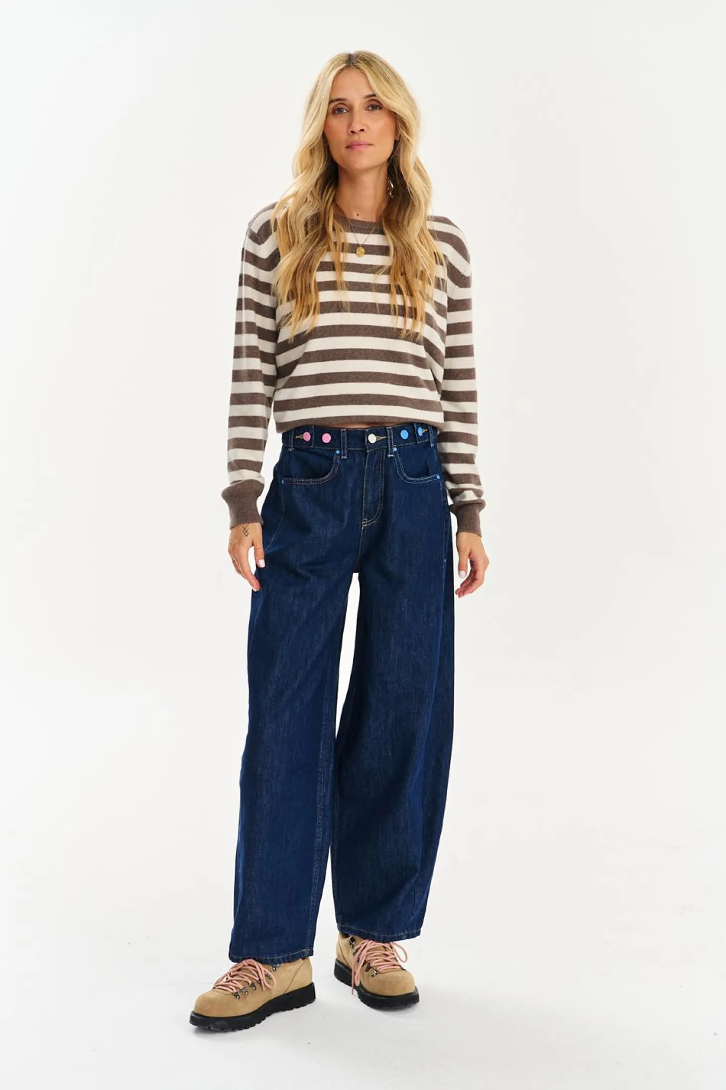 Spodnie jeansowe barrel Easy Blue
