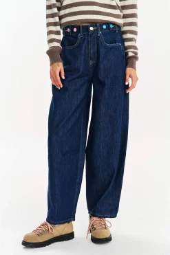 Spodnie jeansowe barrel Easy Blue