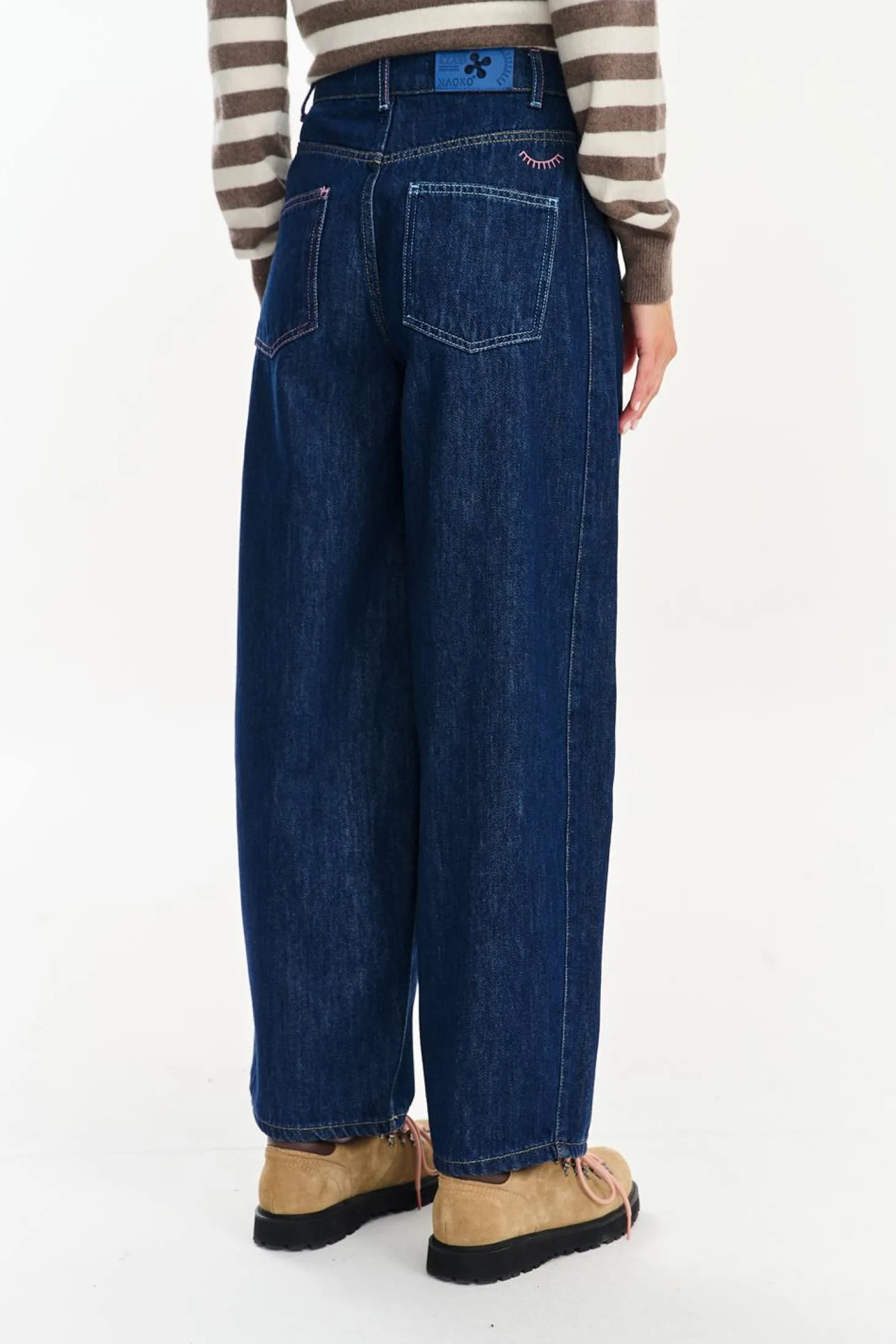 Spodnie jeansowe barrel Easy Blue