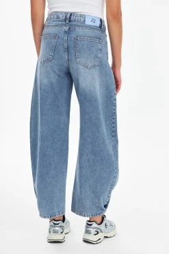 Spodnie jeansowe barrel Morning Mist