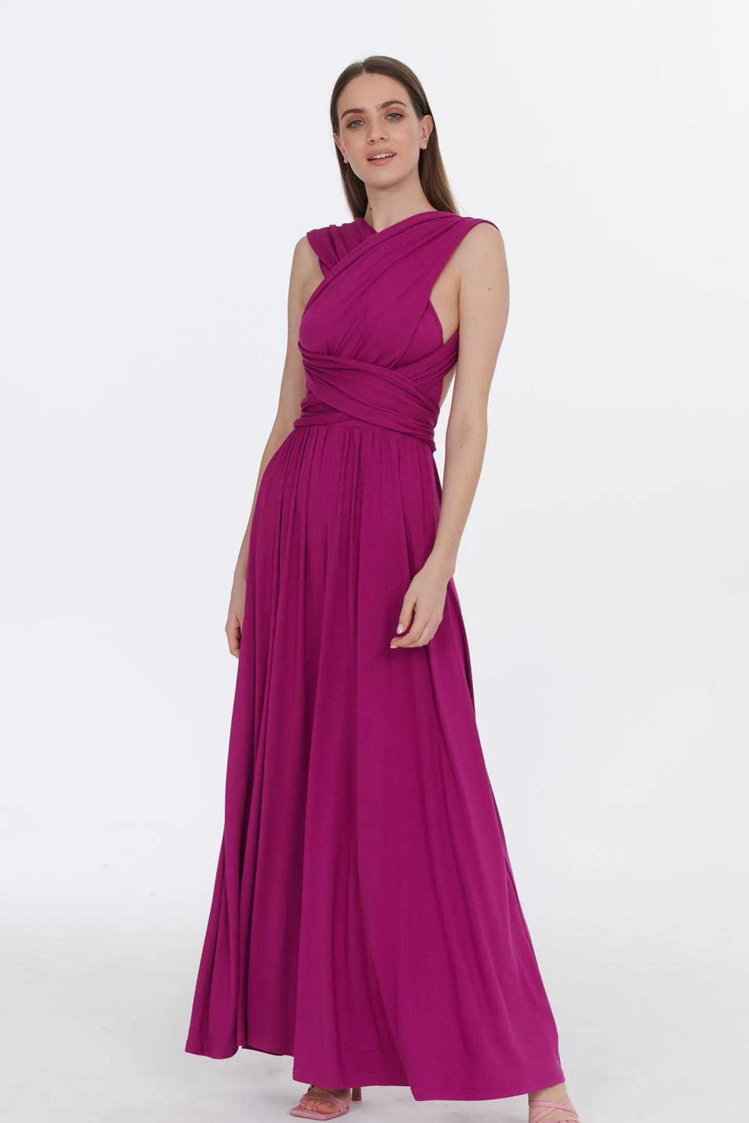 Sukienka infinity maxi Magenta Love