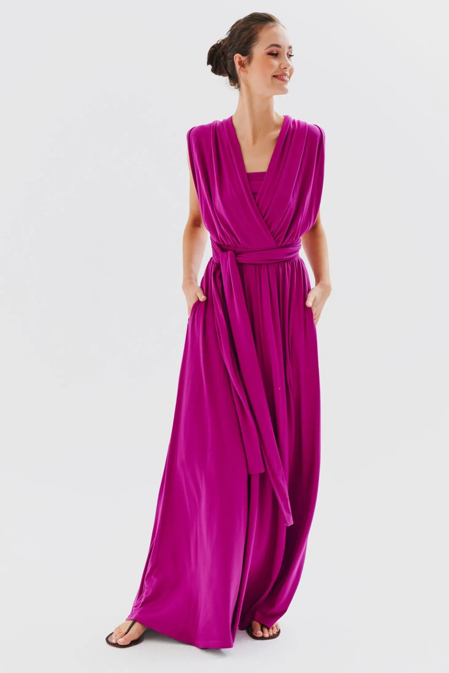 Sukienka infinity maxi Magenta Love