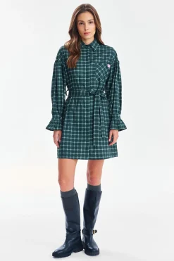 Sukienka koszulowa mini Tartan Rebel