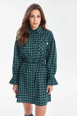Sukienka koszulowa mini Tartan Rebel