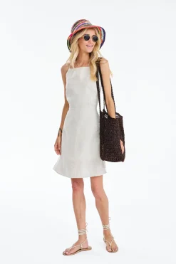 Sukienka lniana mini Bright Waters
