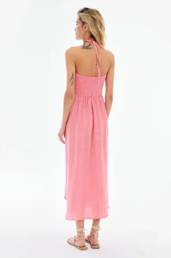 Sukienka lniana Warm Blush