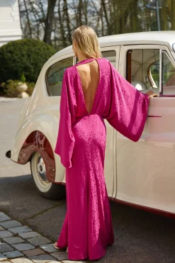 Sukienka maxi Blooming Fuchsia