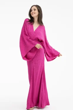 Sukienka maxi Blooming Fuchsia