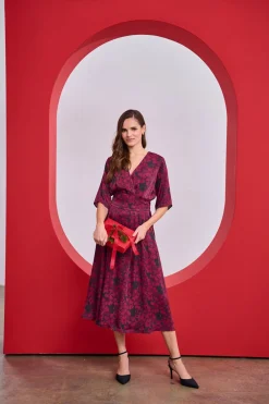 Sukienka midi Cranberry Spark